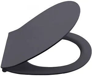 Крышка-сиденье для унитаза с микролифтом ISVEA D80 антрацит 40D80522I-S, 1