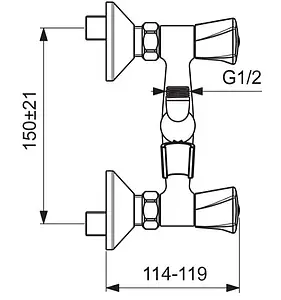 Смеситель для душа Vidima Life хром BA360AA Смеситель для душа Vidima Life хром BA360AA, 3