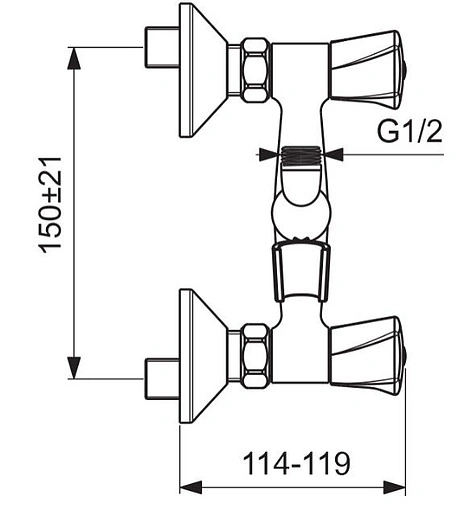 Смеситель для душа Vidima Life хром BA360AA