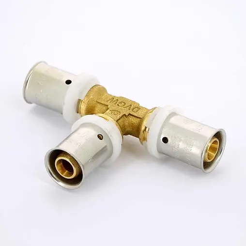 Тройник пресс соединительный 16мм x 16мм x 16мм Uni-fitt 706G6660 Тройник пресс соединительный 16мм x 16мм x 16мм Uni-fitt 706G6660