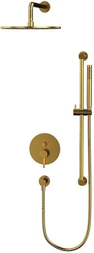 Душевая система со смесителем для душа WHITECROSS Y brushed gold золото брашированное YSET05GLB Душевая система со смесителем для душа WHITECROSS Y brushed gold золото брашированное YSET05GLB