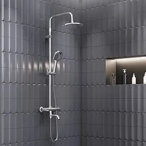 Душевая система с термостатом для ванны Damixa Jupiter хром 977810000, 3