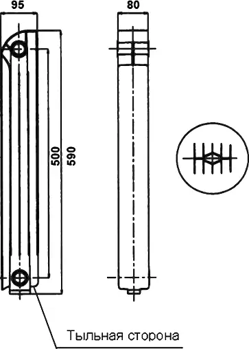 Радиатор алюминиевый 12 секций Global Vox R 500 VX05001012