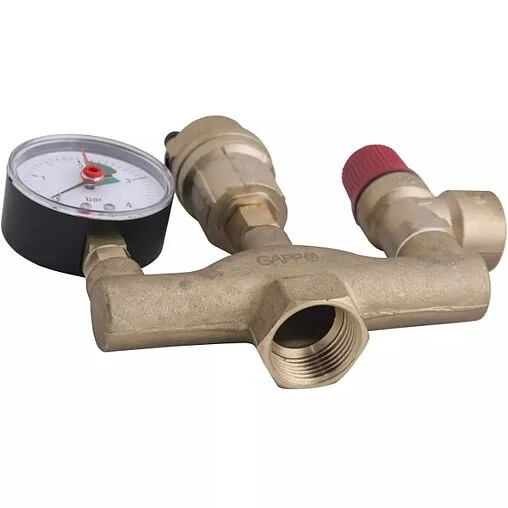 Группа безопасности котла до 100 кВт 1&quot; 3 бар Gappo G1450