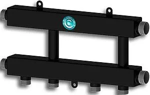 Коллектор распределительный каскадный 3 контура 1"н x 1¼"н Север-KUG 1925024 Коллектор распределительный каскадный 3 контура 1"н x 1¼"н Север-KUG 1925024, 1