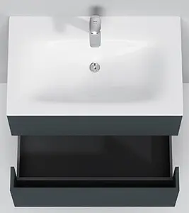 Тумба-умывальник подвесная Am.Pm Spirit 2.0 80 графит M70AFHX0802GM+M70AWCC0802WG Тумба-умывальник подвесная Am.Pm Spirit 2.0 80 графит M70AFHX0802GM+M70AWCC0802WG, 5