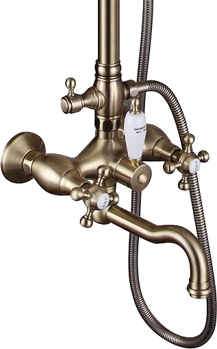 Душевая система со смесителем для ванны Timo Nelson бронза/белый SX-1291/02
