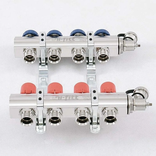 Группа коллекторная без расходомеров 4 отвода 1&quot;в/в x ¾&quot;ек Uni-fitt 441E4304