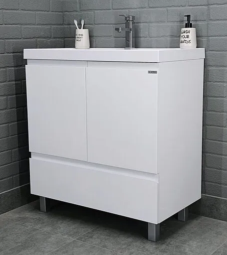 Тумба-умывальник напольный Домино Graffo 80 белый DGr2402T+4670142930037