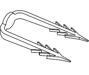 Скоба якорная для шины Rehau 12592681001 Скоба якорная для шины Rehau 12592681001, 2