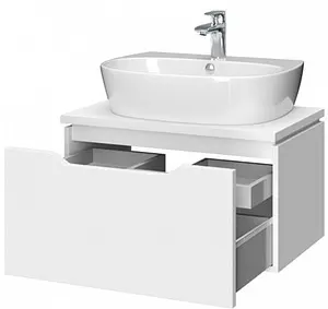 Тумба-умывальник подвесная Cersanit Street Fusion 70 белый B-SU-SFU70-CAS+ Тумба-умывальник подвесная Cersanit Street Fusion 70 белый B-SU-SFU70-CAS+, 3