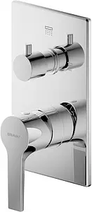 Смеситель для ванны скрытого монтажа Bravat Prolate хром P69219CP-2 Смеситель для ванны скрытого монтажа Bravat Prolate хром P69219CP-2, 1