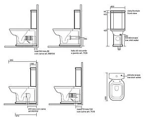 Бачок для унитаза Kerasan Waldorf белый 418101, 2