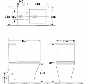 Унитаз-компакт безободковый BelBagno Marmi белый BB052CPR+BB052T Унитаз-компакт безободковый BelBagno Marmi белый BB052CPR+BB052T, 2