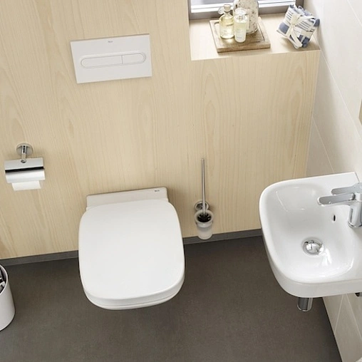 Унитаз подвесной безободковый Roca Debba Rimless белый 34699L000