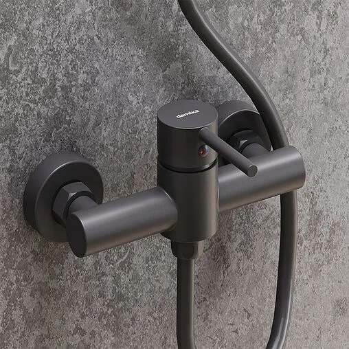 Смеситель для душа Damixa Scandinavian Pure чёрный матовый 362000300 Смеситель для душа Damixa Scandinavian Pure чёрный матовый 362000300