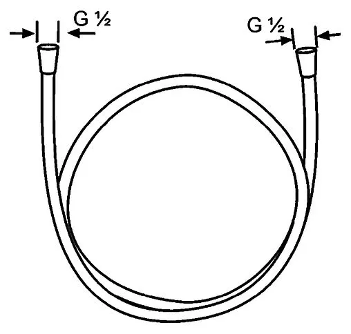 Шланг для душа Kludi Sirenaflex 160см хром 6100605-00