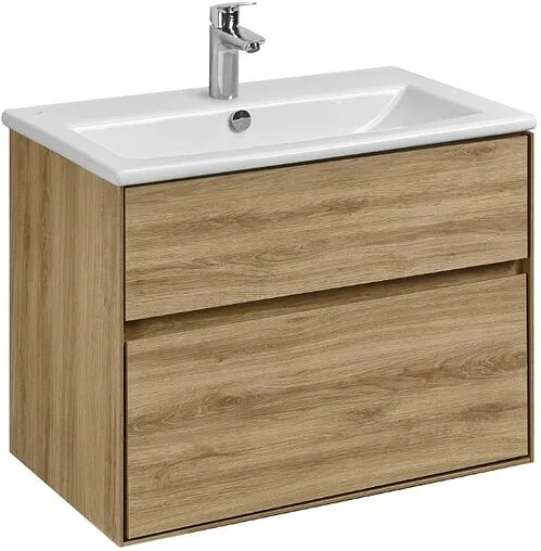 Тумба под умывальник подвесная Aquaton Либерти 75 дуб эльвезия 1A279501LYC70