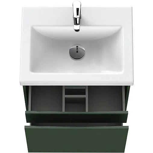 Тумба-умывальник подвесная Cersanit Grande 60 зеленый 64302+S-UM-COM60/1-w