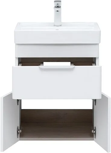 Тумба под умывальник Aquanet Ирис new 50 белый глянец 00310147