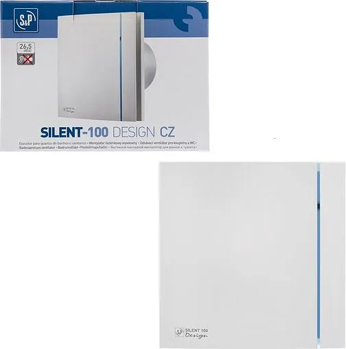 Вентилятор вытяжной Soler &amp; Palau SILENT-100 CZ DESIGN белый