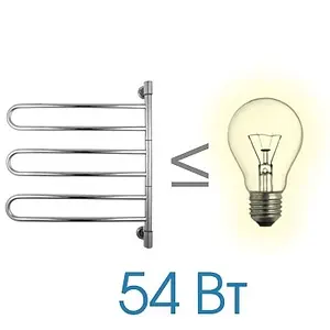Полотенцесушитель электрический U-образный Energy U-G3 полированная сталь, 4