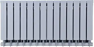 Радиатор биметаллический 14 секции Global Style Plus 500 серый Радиатор биметаллический 14 секции Global Style Plus 500 серый, 3