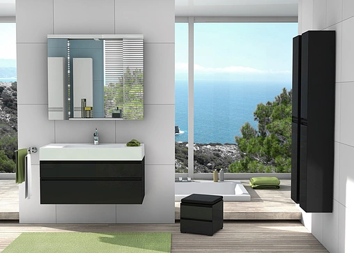 Шкаф Aquaton Ричмонд 30 R чёрный 1A145503RD95P