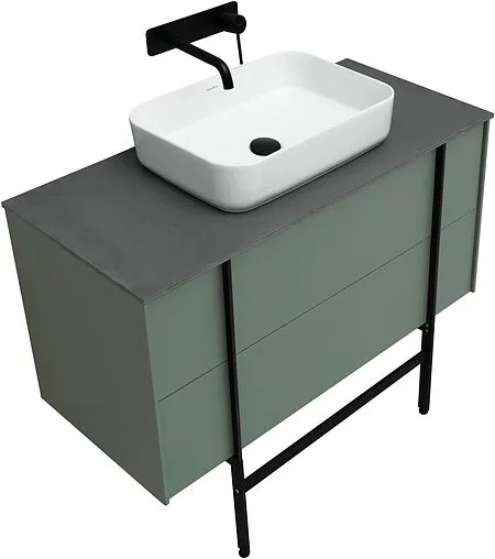 Тумба под умывальник подвесная Allen Brau Reality 100 олива 1.32007.CGM