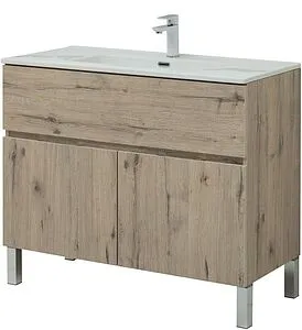 Тумба-умывальник напольная Aquanet Алвита New 70 дуб веллингтон 00303902+00284027, 4