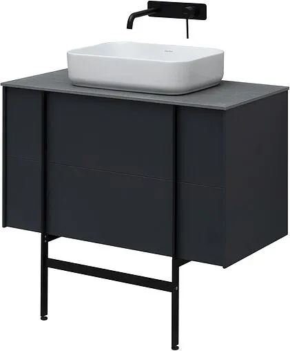 Тумба-умывальник подвесная Allen Brau Reality 90 антрацит 1.32006.AM+