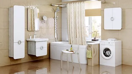 Шкаф-пенал подвесной Aqwella Alicante 40 L белый/дуб седой Alic.05.04/L/Gray