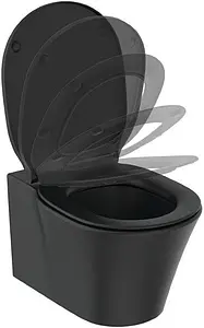 Унитаз подвесной безободковый Ideal Standard Connect Air AquaBlade Silk Black черный матовый E0054V3 Унитаз подвесной безободковый Ideal Standard Connect Air AquaBlade Silk Black черный матовый E0054V3, 4