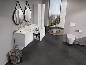 Тумба-умывальник подвесная Ravak Classic II 130 белый X000001482+10303002325, 3