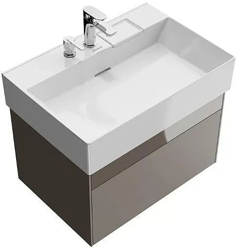 Тумба-умывальник подвесная Kerama Marazzi Logica 70 песчаный LOG.70.2\SAN+LO.wb.70.2+LO.dis.02\CR