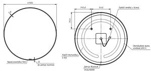 Зеркало с подсветкой Cersanit Eclipse 100x100 чёрный 64149 Зеркало с подсветкой Cersanit Eclipse 100x100 чёрный 64149, 2