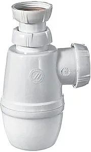 Сифон бутылочный для раковины Wirquin Минор белый 30718036 Сифон бутылочный для раковины Wirquin Минор белый 30718036, 1