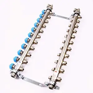 Группа коллекторная без расходомеров 11 отводов 1"н/н x ¾"ек Uni-fitt 456W4311 Группа коллекторная без расходомеров 11 отводов 1"н/н x ¾"ек Uni-fitt 456W4311, 3