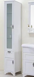 Шкаф-пенал напольный Aquaton Идель 35 L дуб белый 1A198003IDM7L, 3