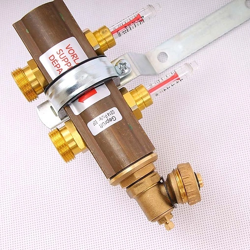 Группа коллекторная с расходомерами 2 отвода 1&quot;в/в x ¾&quot;ек Watts HKV/T 10004194