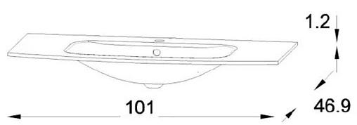 Раковина Jacob Delafon Nova 100 серый матовый EB1885RU-DE4