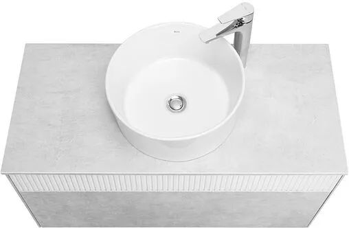 Тумба-умывальник подвесная Aquaton Марбл 100 слэйт/белый матовый 1A2763K2MH4C0