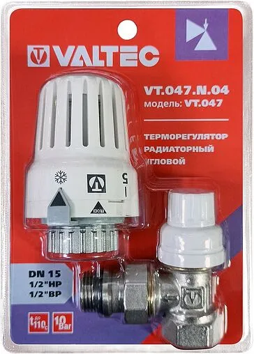 Вентиль терморегулирующий угловой ½" в/н Valtec VT.047.N.04 Вентиль терморегулирующий угловой ½" в/н Valtec VT.047.N.04