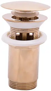 Выпуск автоматический для раковины с переливом Rav Slezak золото MD0484Z Выпуск автоматический для раковины с переливом Rav Slezak золото MD0484Z, 1