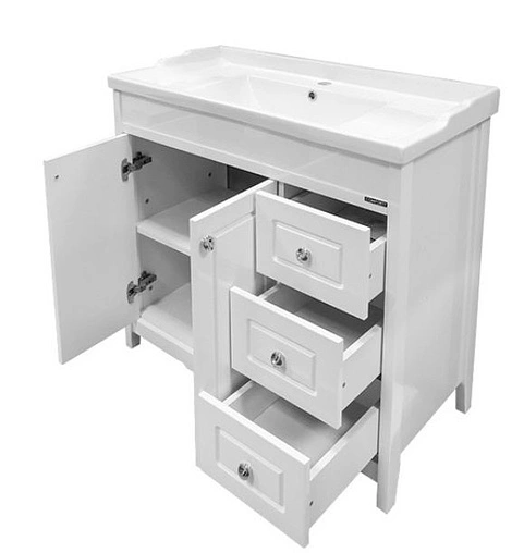 Тумба-умывальник напольная Comforty Тбилиси 90 белый 00003132630CF