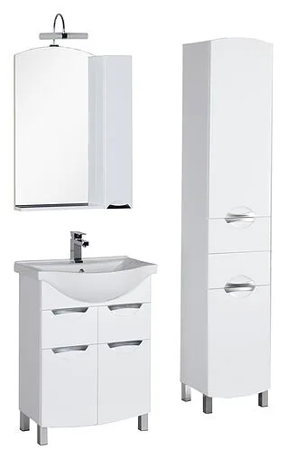 Шкаф-зеркало Aquanet Асти 65 белый 180075