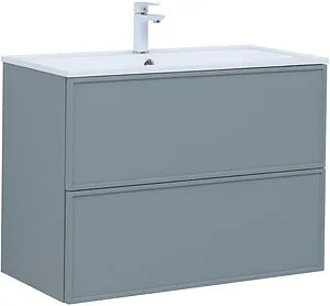 Тумба-умывальник Aquanet Арт 90 мисти грин 00313276+00318928, 1