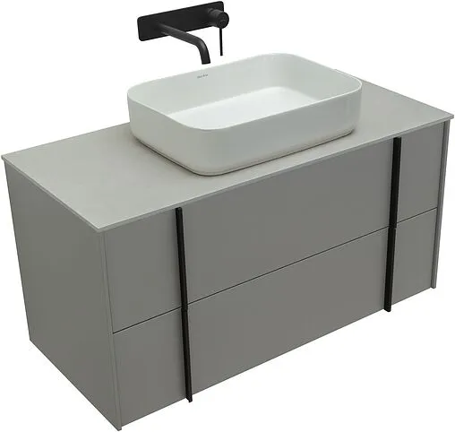 Тумба под умывальник подвесная Allen Brau Reality 100 платина 1.32007.PGM