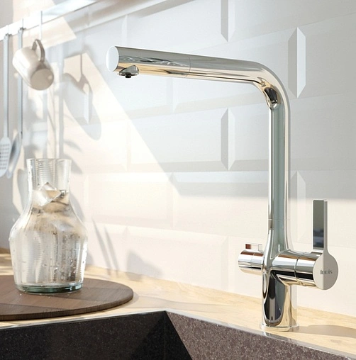 Смеситель для кухни с подключением к фильтру IDDIS Pure хром PURSBFLi05