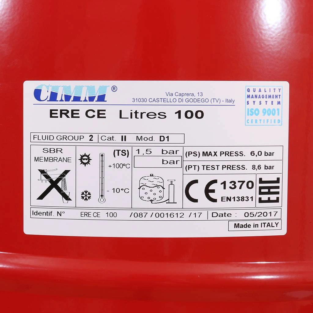 Расширительный бак CIMM ERE 100л 4 бар 820100